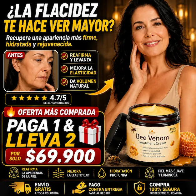 🐝Crema Avanzada 💛Piel Firme y Rejuvenecida en pocos días🌿 😍PAGA 1 & LLEVA 2🎁
