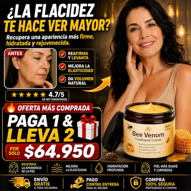 🐝Crema Avanzada 💛Piel Firme y Rejuvenecida en pocos días🌿 😍PAGA 1 & LLEVA 2🎁