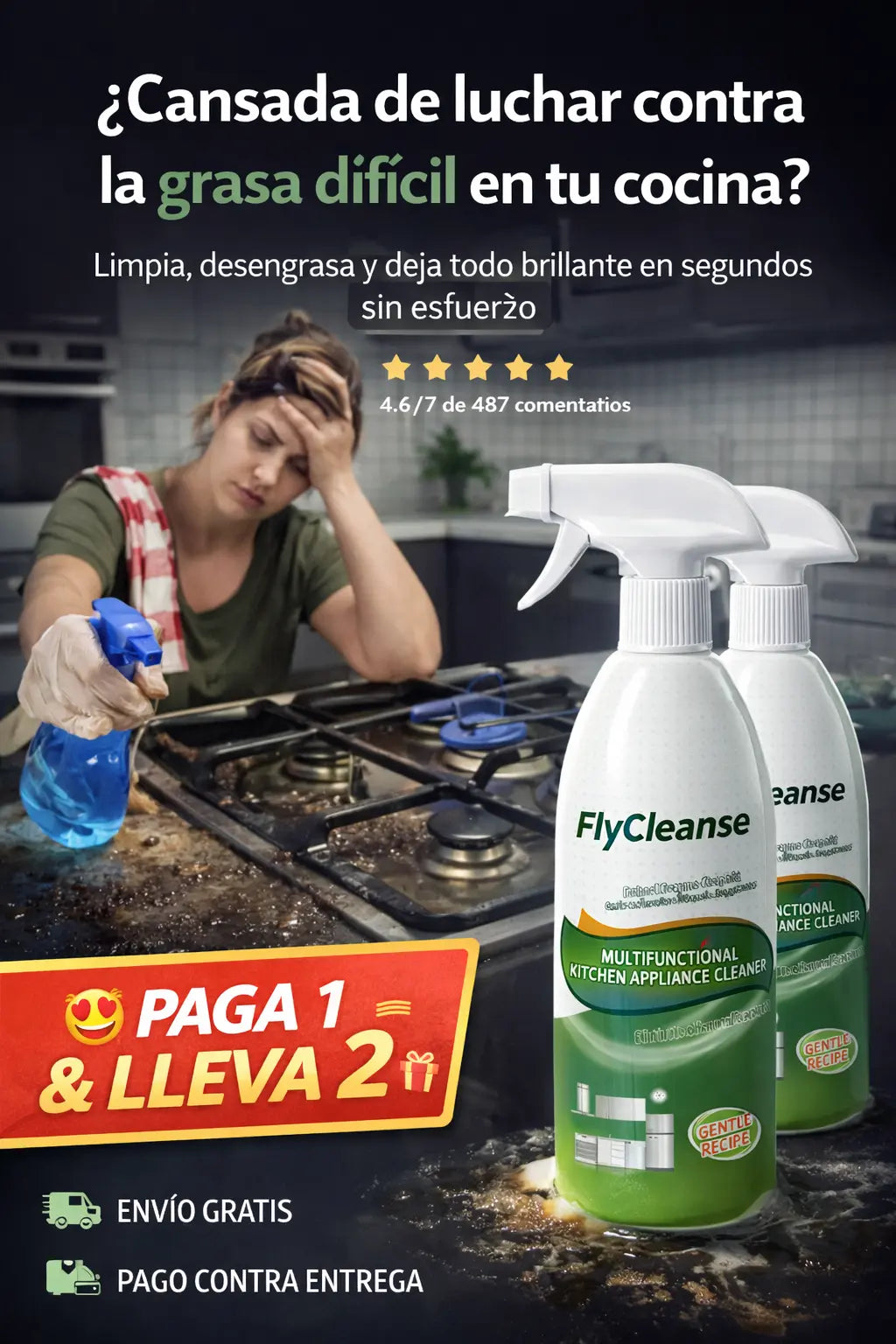 🏆¡FlyCleanse Cocina Impecable en Segundos!✨
