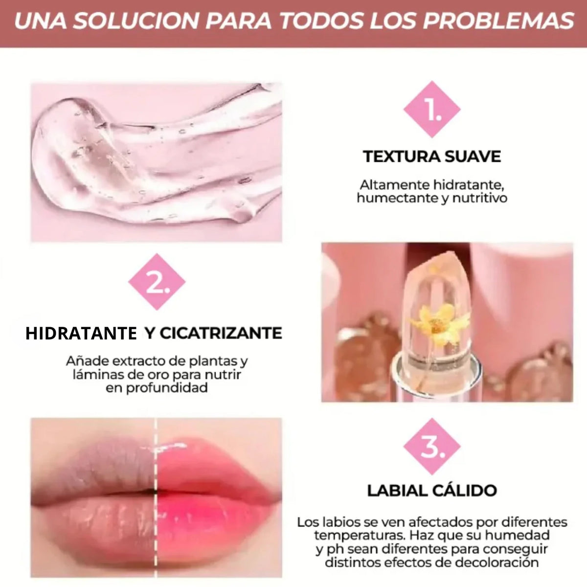 🎁 COMBO LABIAL FLOR + CANDY BELLA 😍